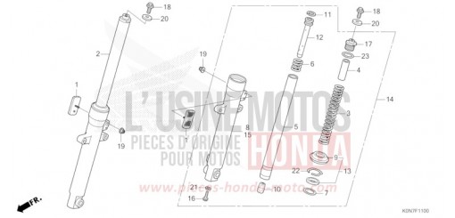 FRONT FORK CBF125MM de 2021